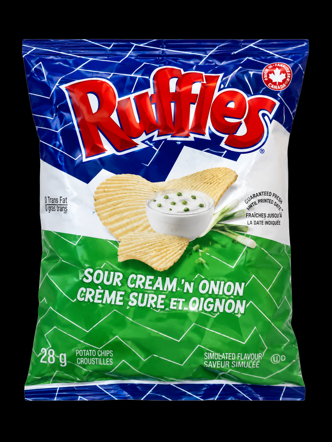 Sour Cream 'N Onion Ruffles 28 g